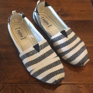 Mad love striped flats